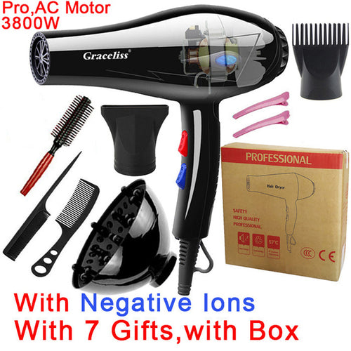 Professional Hair Dryer With Accessories