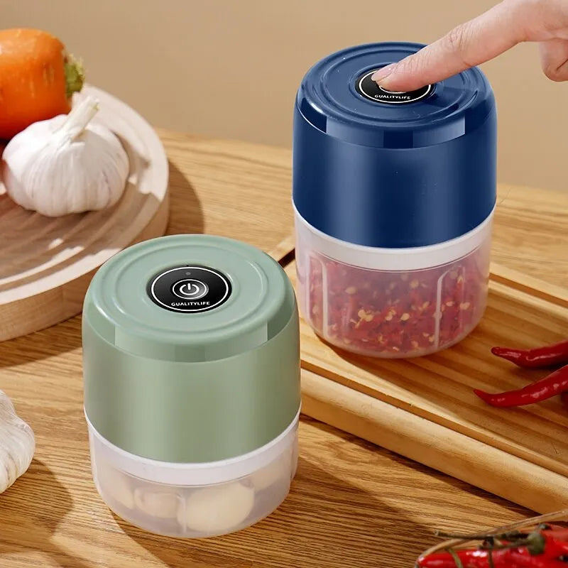 Electric Food Chopper Garlic Crusher Meat Grinder Mini Garlic Press