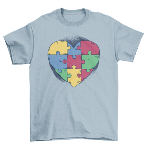 Autism Heart Puzzle T-Shirt