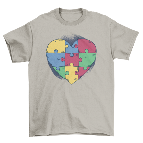 Autism Heart Puzzle T-Shirt