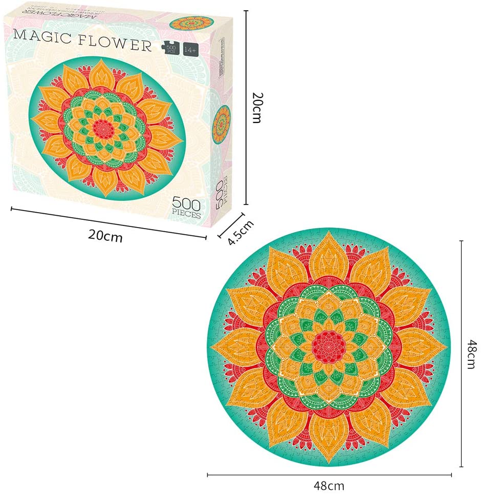 500 Pieces Round Jigsaw Puzzle