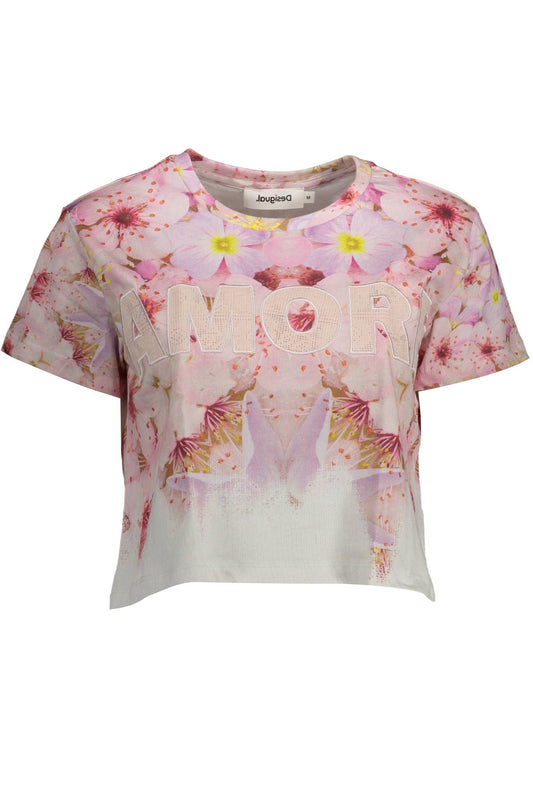 Desigual Pink Cotton Top