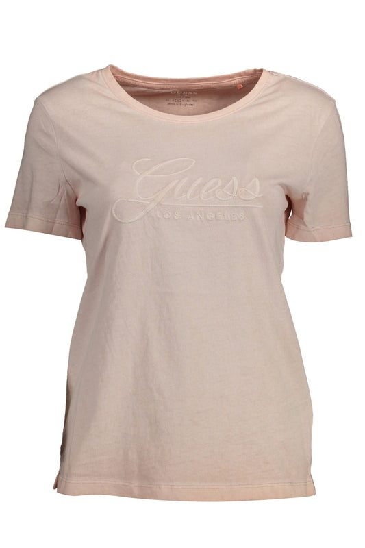 Guess Jeans Pink Cotton Top