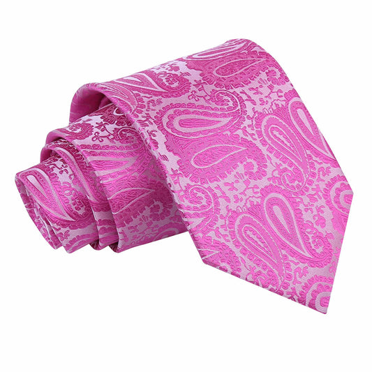 Paisley Classic Tie - Fuchsia Pink