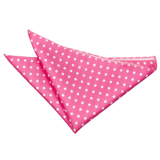 Polka Dot Handkerchief - Hot Pink