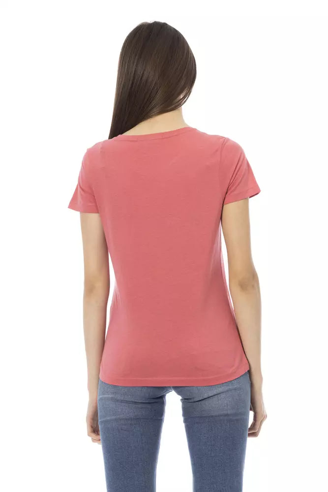 Trussardi Action Pink Cotton Top