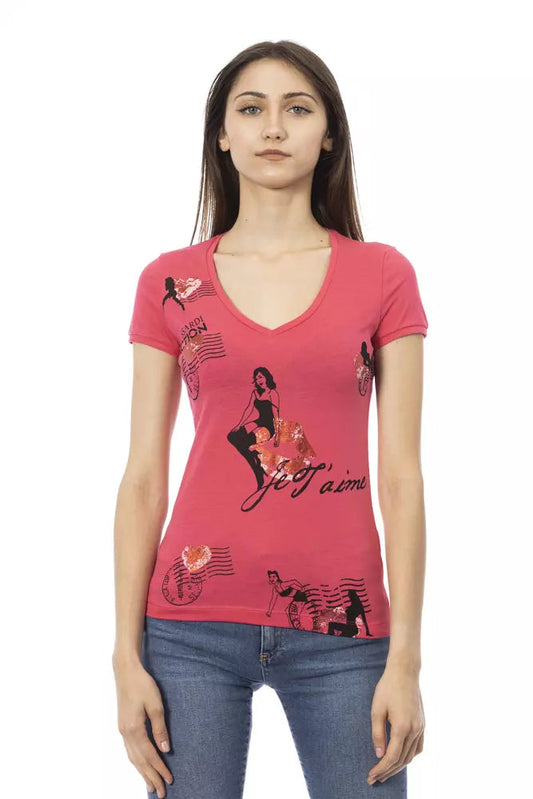 Trussardi Action Pink Cotton Top